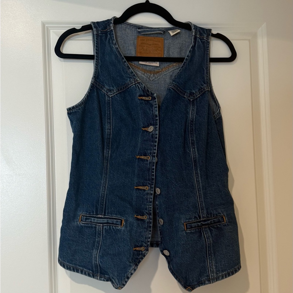 Levi Strauss & Co Denim Button-Up Vest